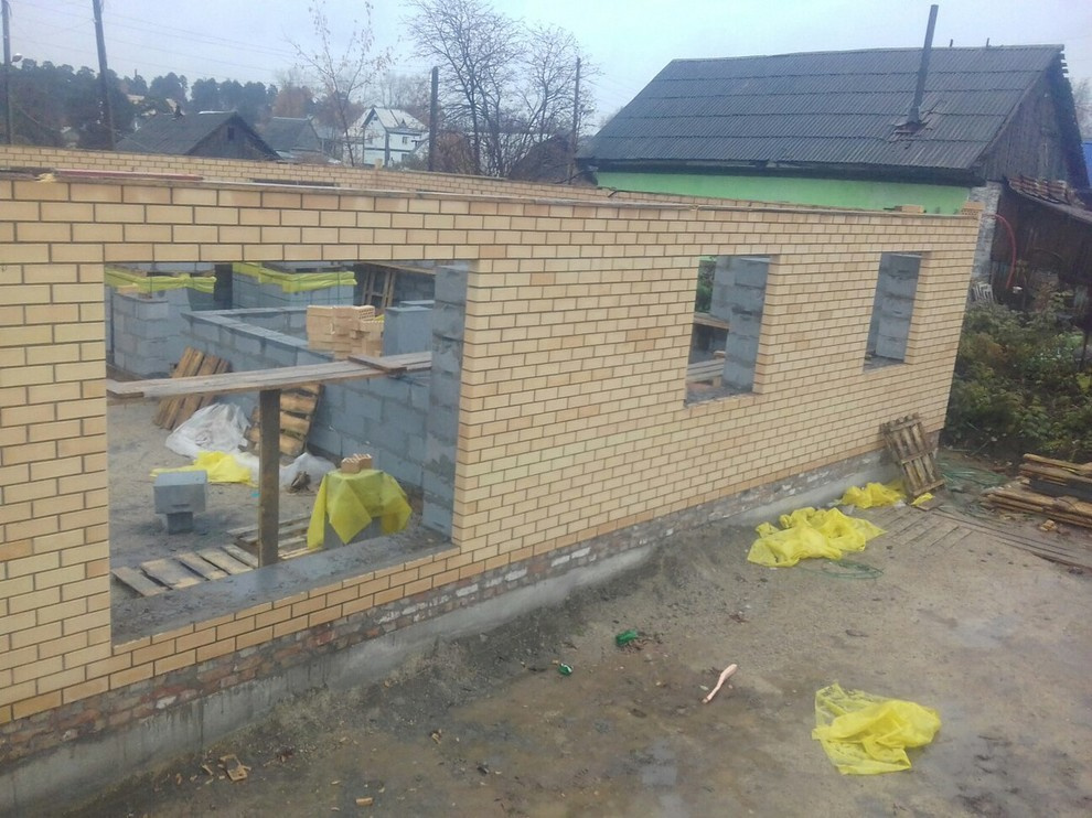 Возведение стен дома