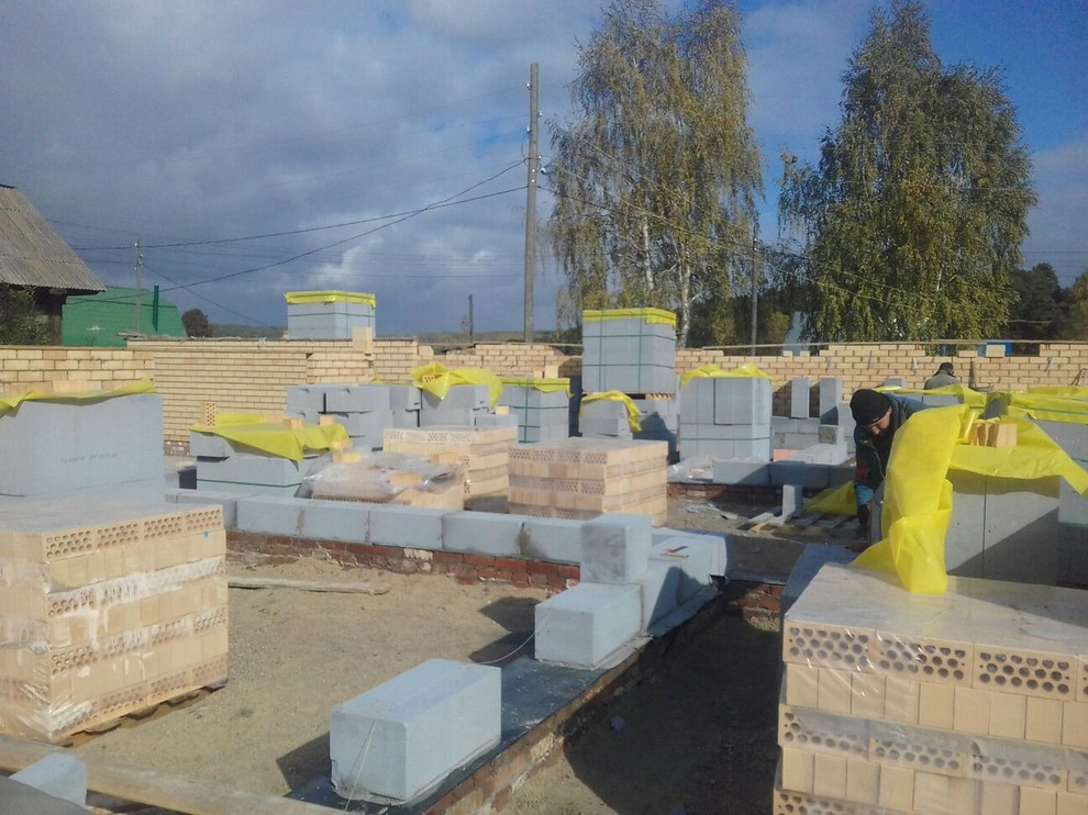 Возведение стен дома