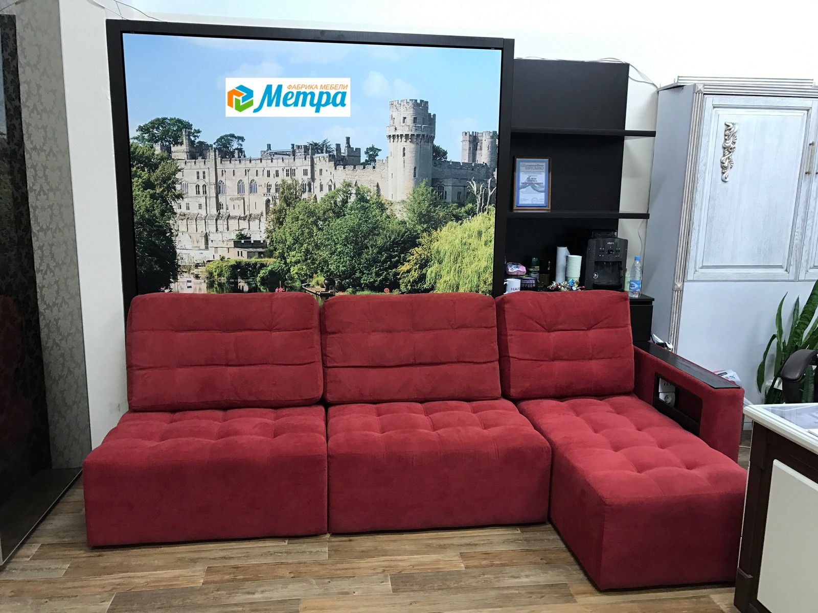 Шкаф кровать трансформер с диваном. Wall bed and sofa