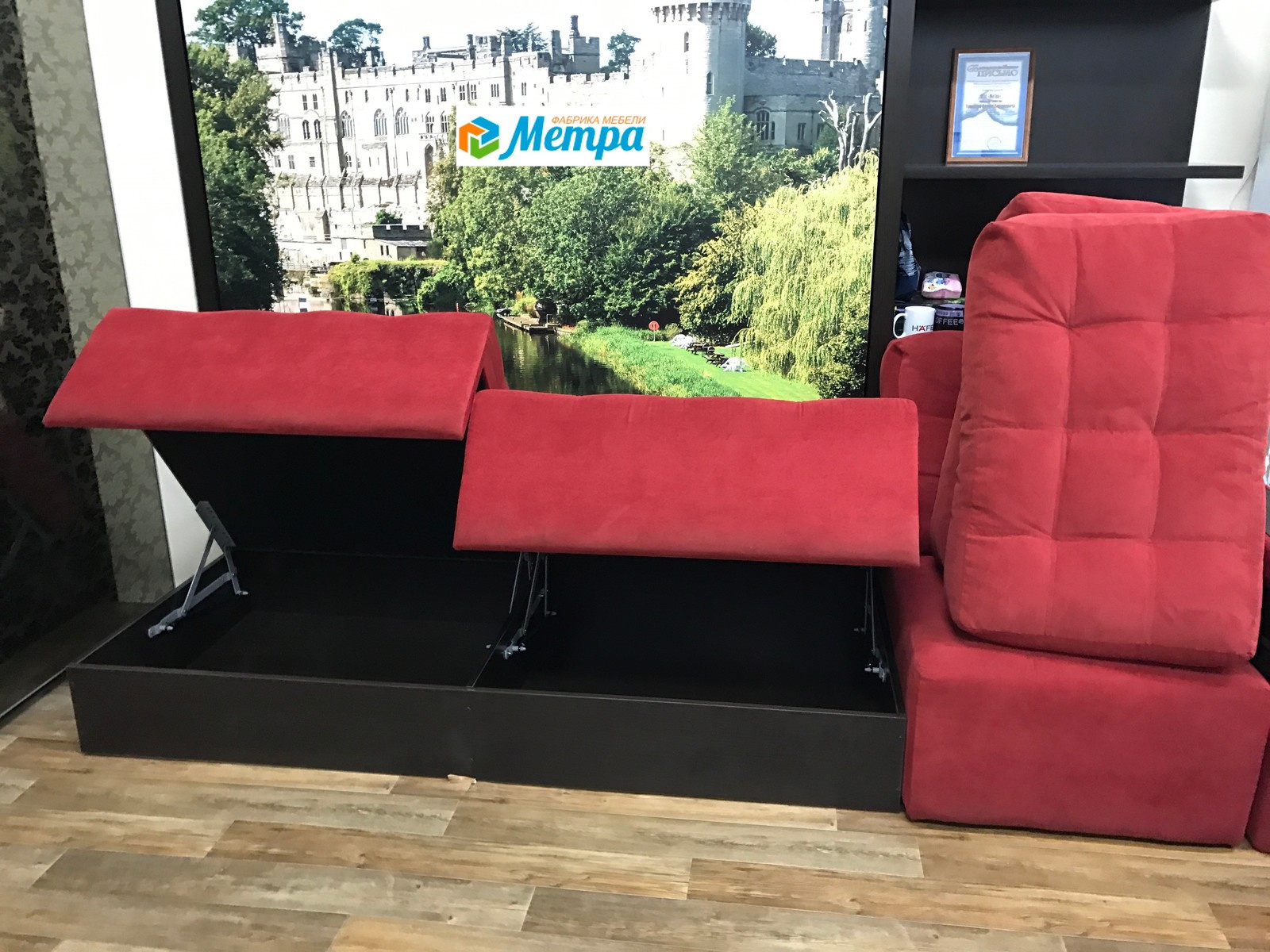 Шкаф кровать трансформер с диваном. Wall bed and sofa