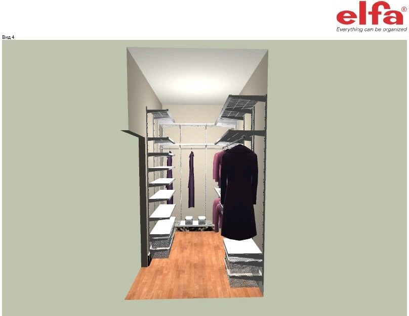 Белая гардеробная на Успенском шоссе