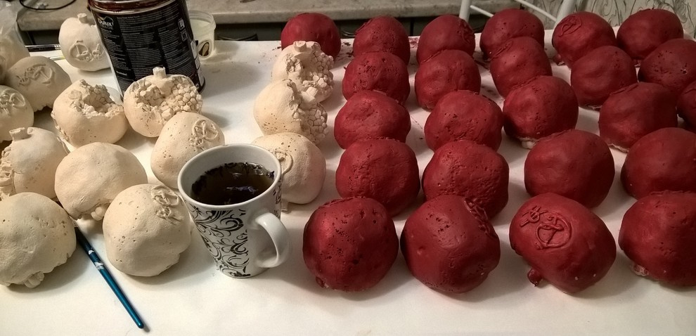 Гипсовые гранаты