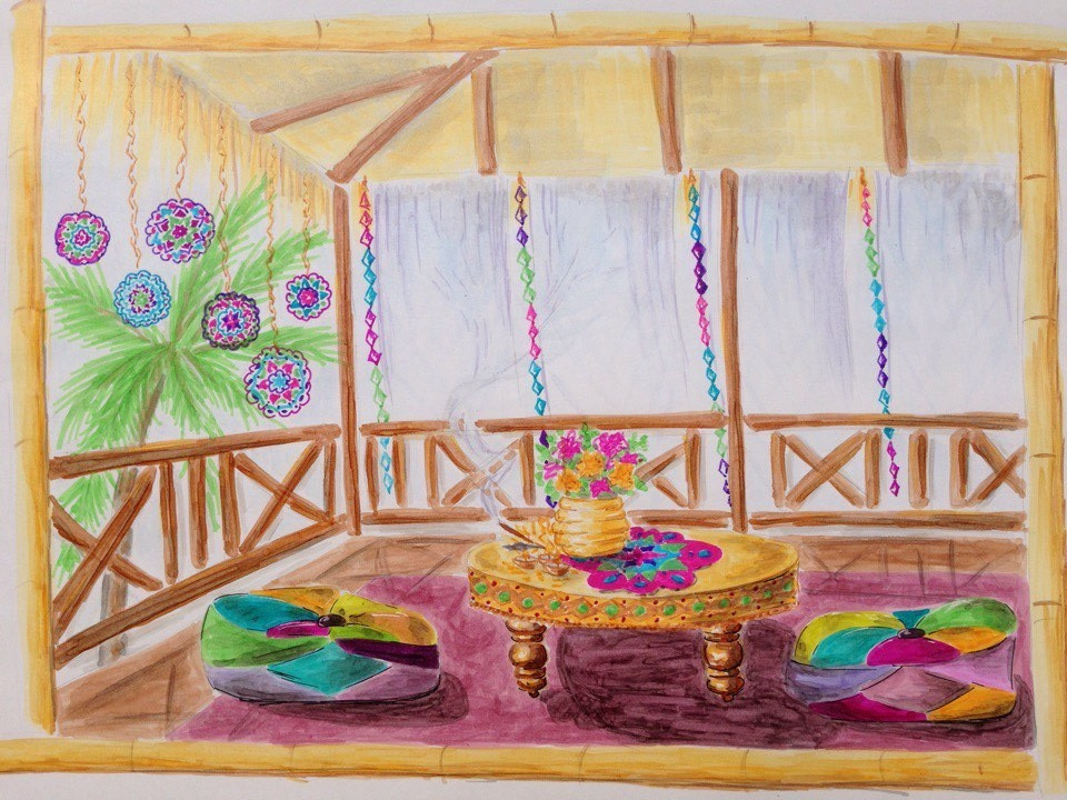 Скетчи интерьеров