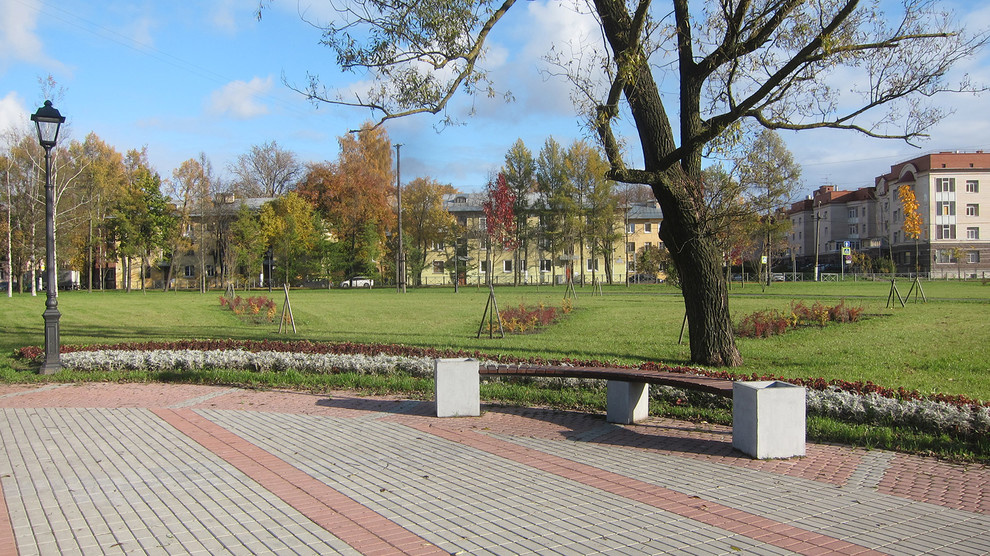 Парк в Колпино на улице Красная