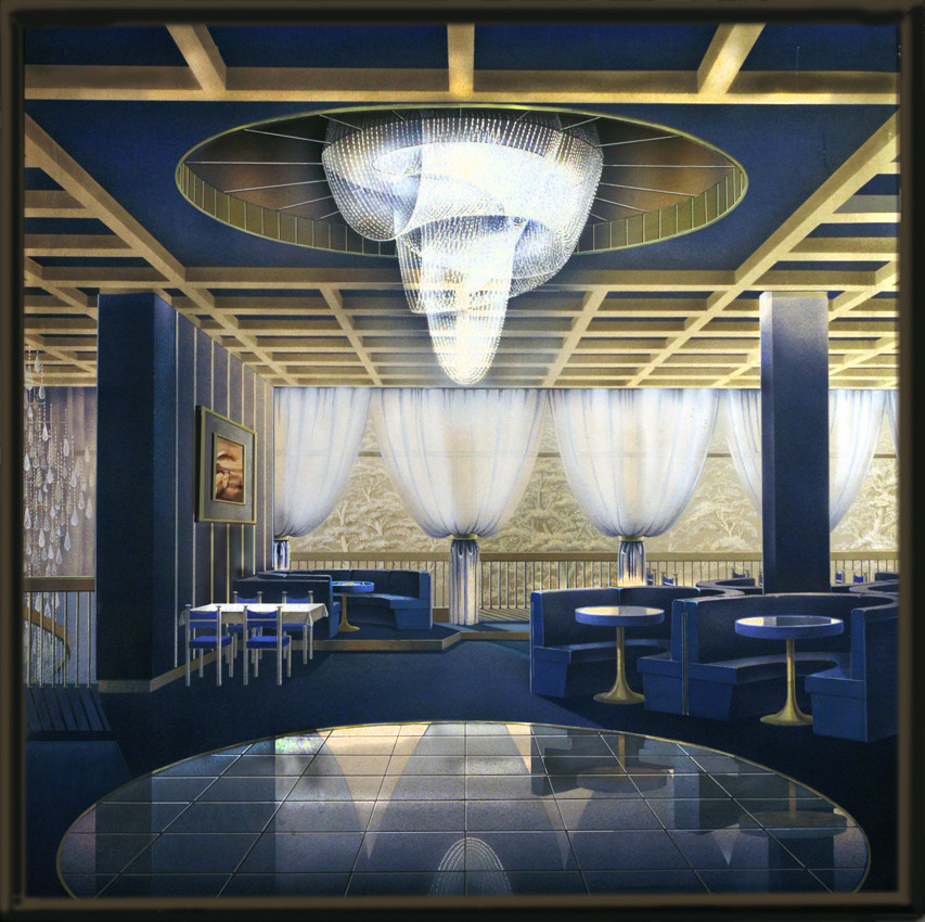 Ручная графика. Интерьеры.