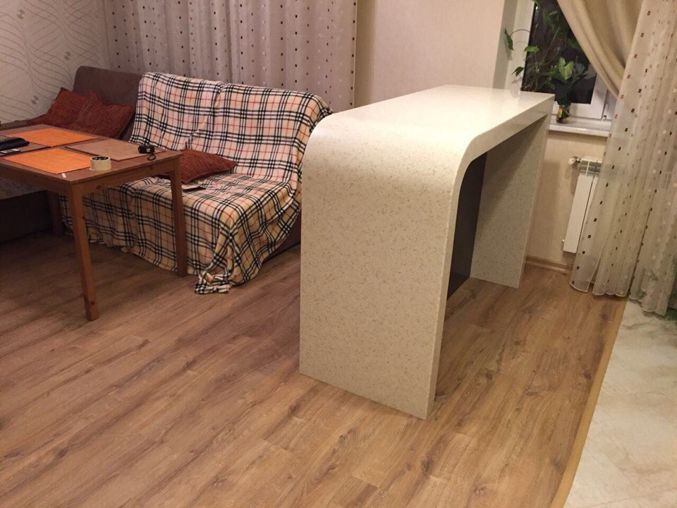 Обложка проекта: Барная стойка из искусственного акрилового камня !