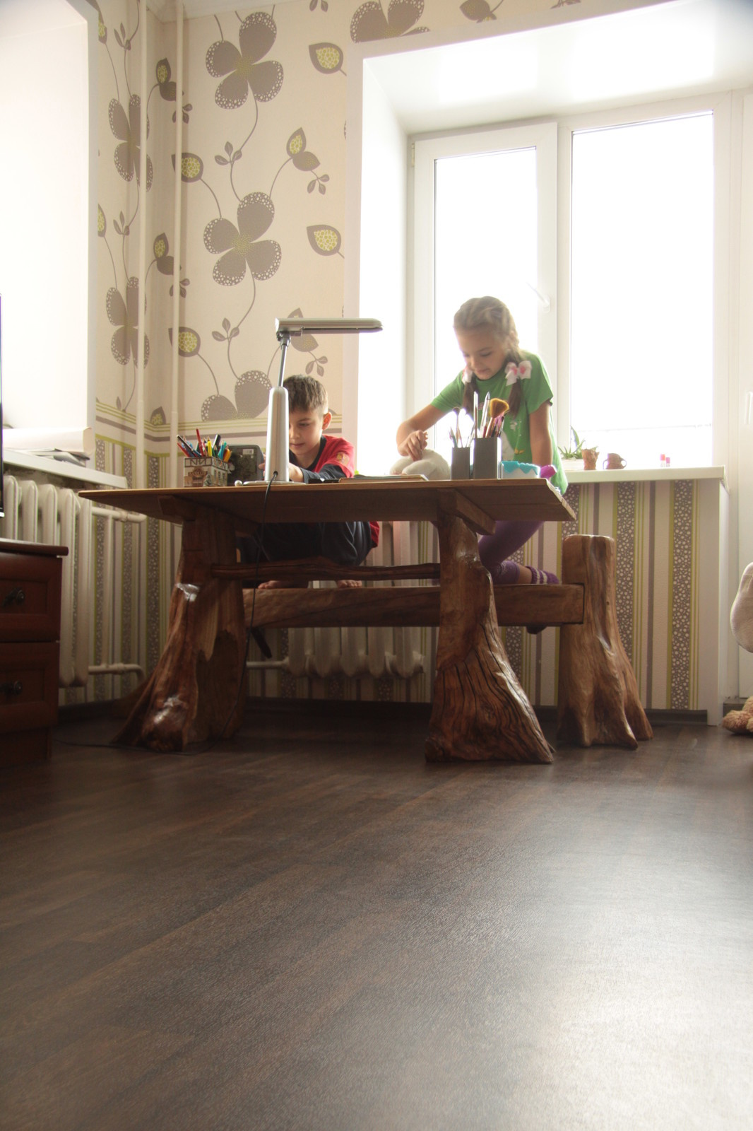 Обложка проекта: Скамейка из дуба