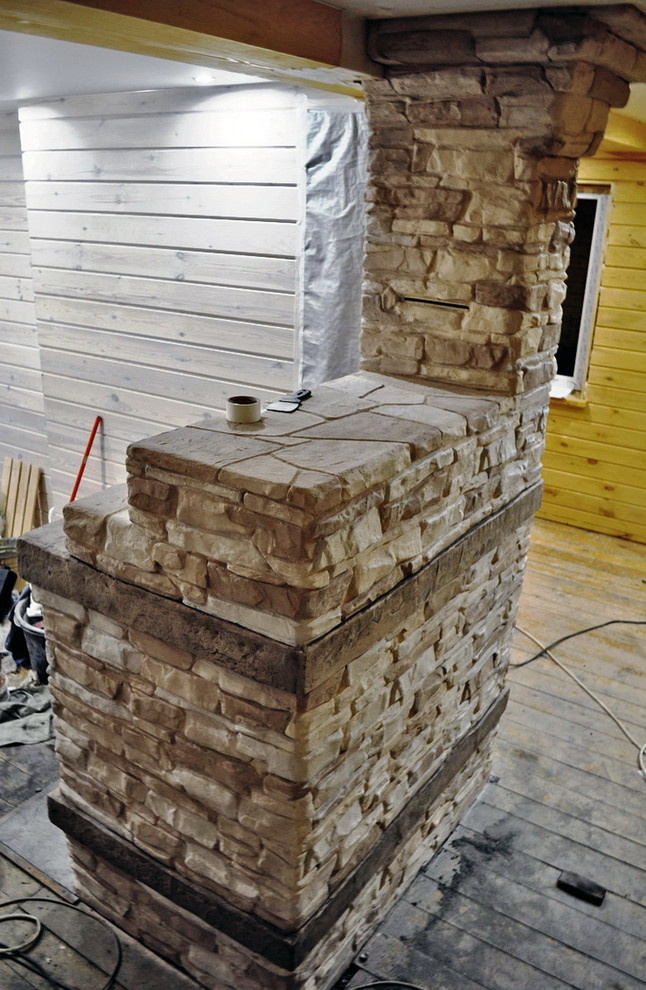 Декоративная отделка печи-камина