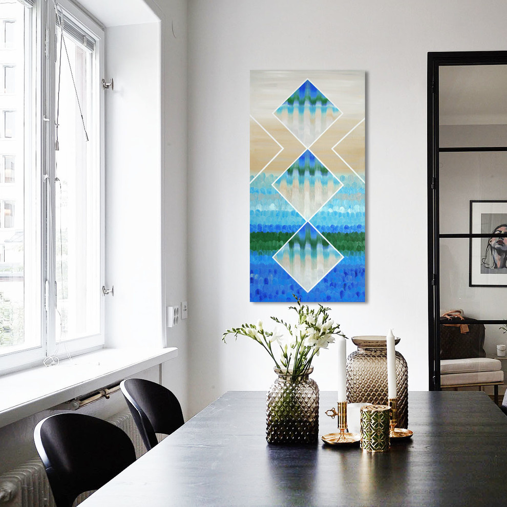 Обложка проекта: Авторская картина «Зазеркалье4» маслом 50х100см