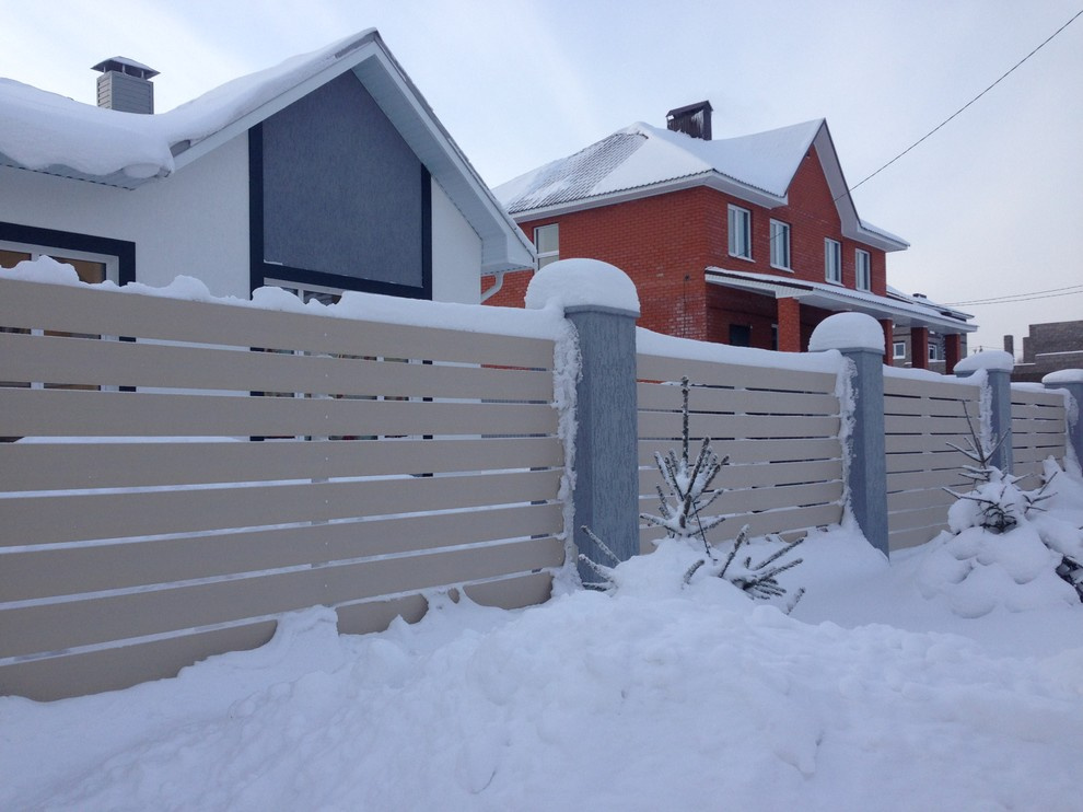 Забор из древесно-полимерного композита