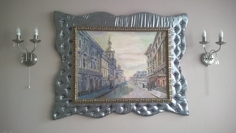 Рама из ткани со стразами