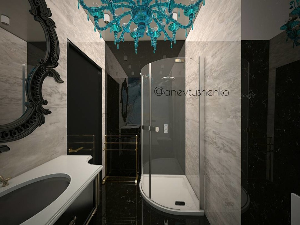 Интерьер квартиры в стиле Фьюжн.