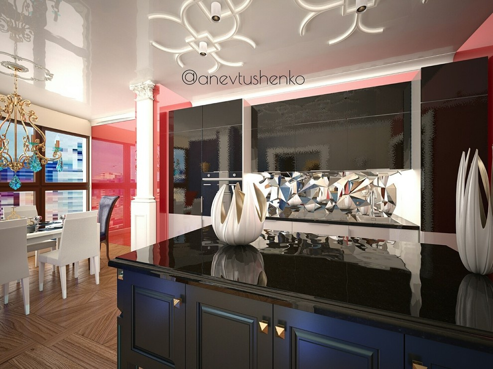 Интерьер квартиры в стиле Фьюжн.