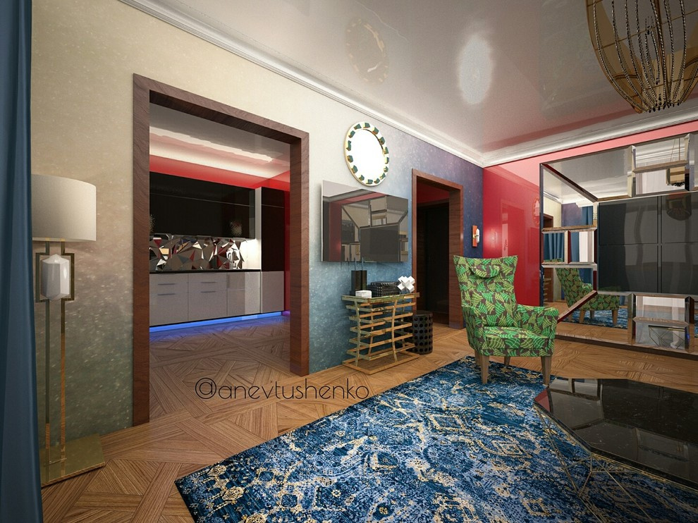 Интерьер квартиры в стиле Фьюжн.