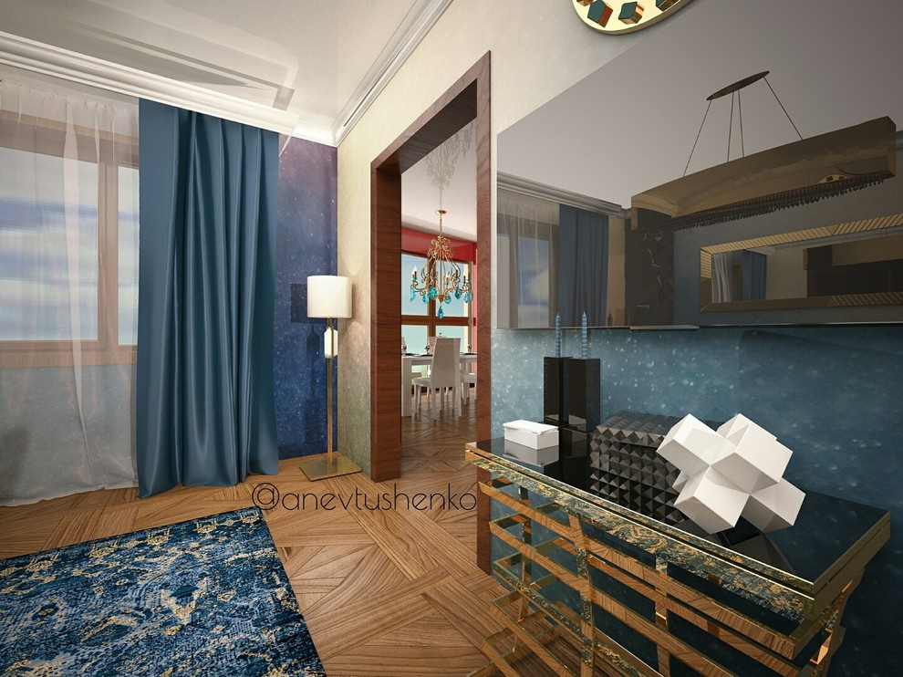 Интерьер квартиры в стиле Фьюжн.