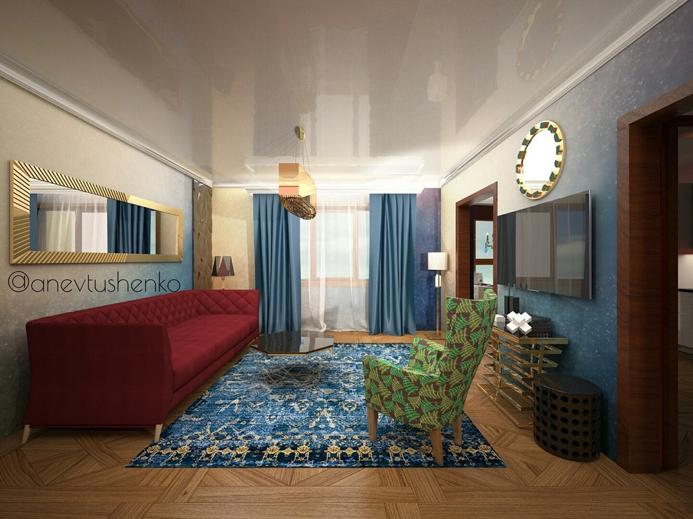 Интерьер квартиры в стиле Фьюжн.