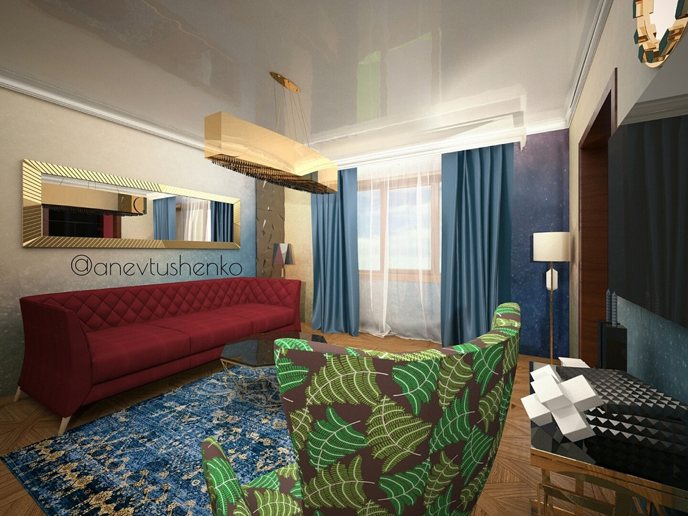 Интерьер квартиры в стиле Фьюжн.