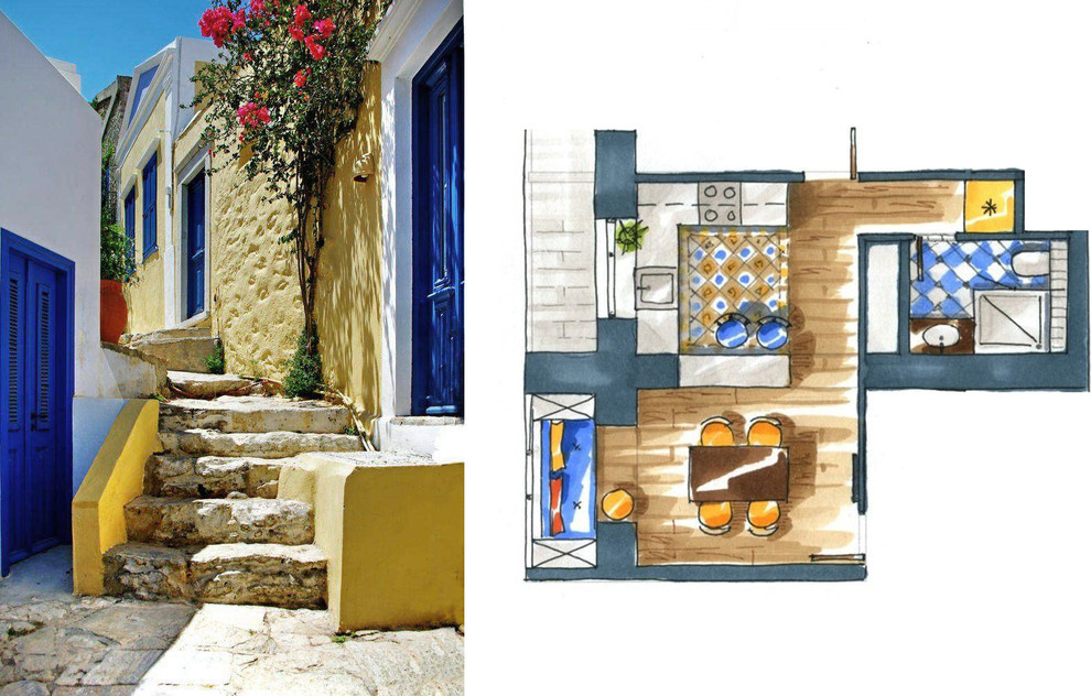 Морской бриз - объединение кухни (фото)