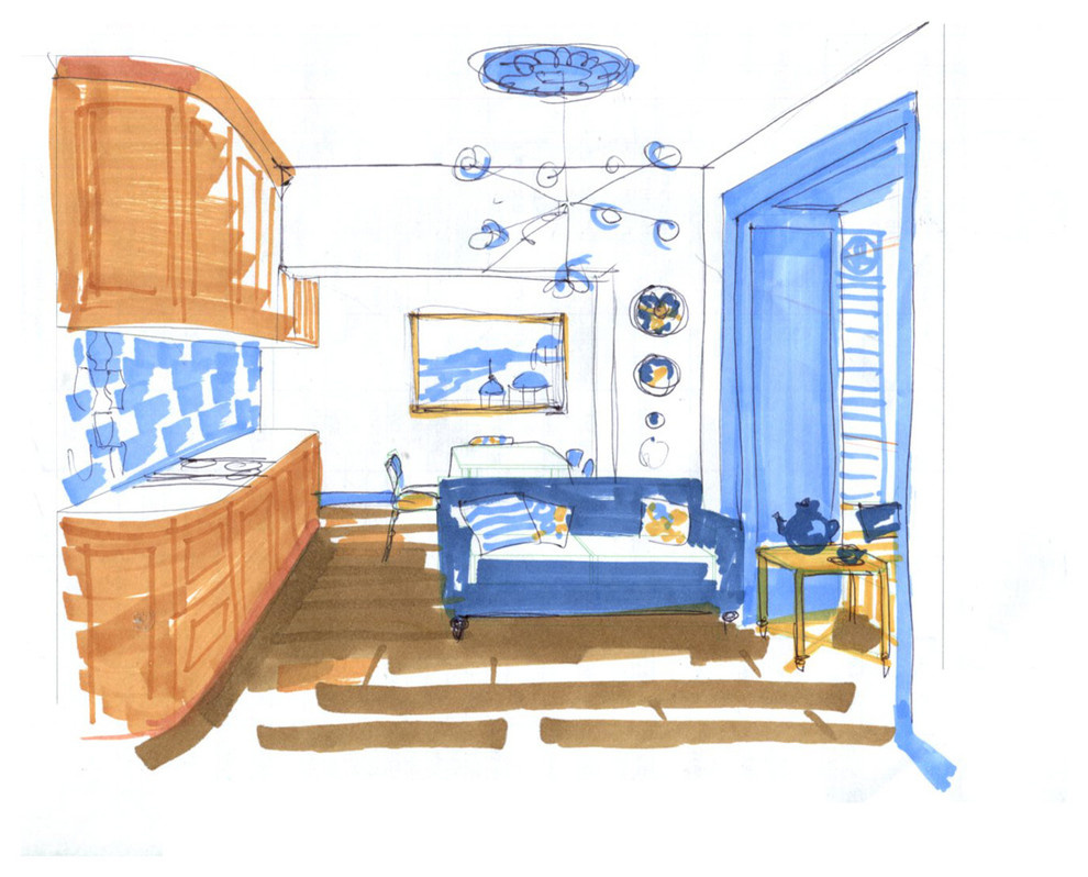 Морской бриз - объединение кухни (фото)