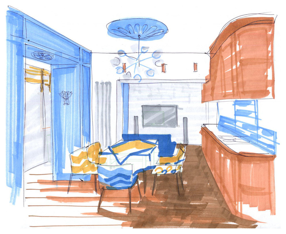 Морской бриз - объединение кухни (фото)