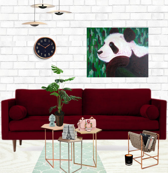 Обложка проекта: «Винный панда» 50х60см