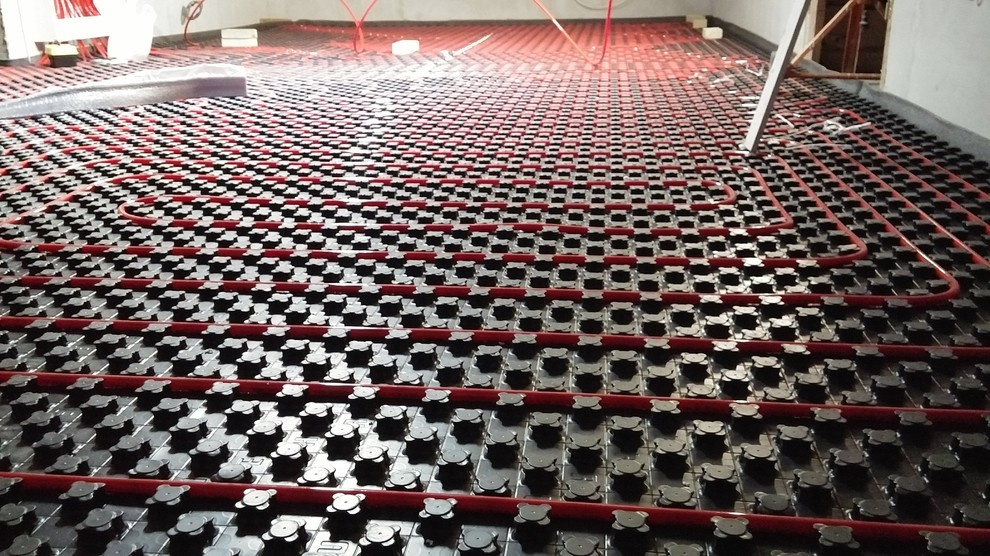 Монтаж отопления 400м2