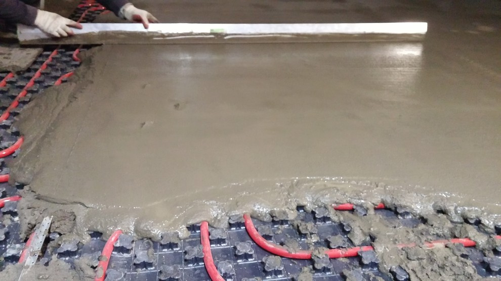 Монтаж отопления 400м2