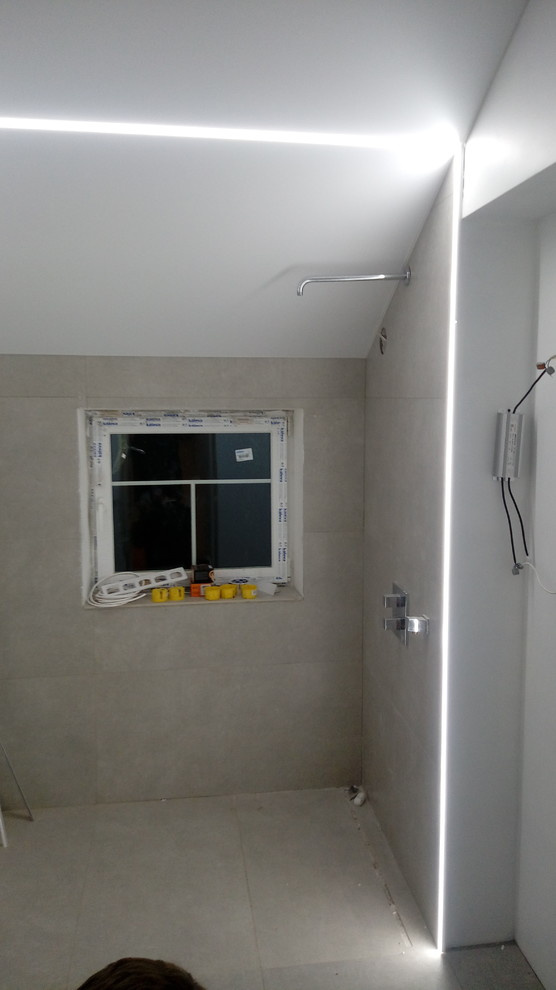 Освещение и потолок в частном доме Пушкино