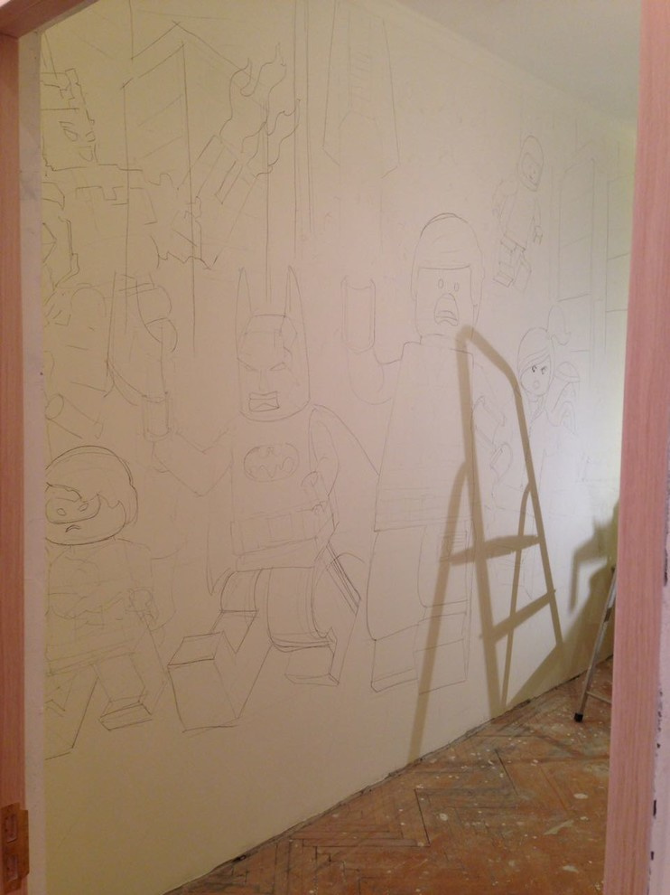 Стена по мотивам Лего. 12 кв.м. Часть 1