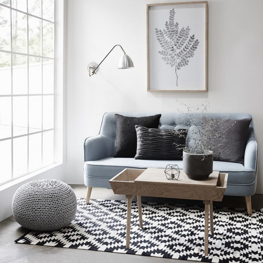 Скандинавский интерьер гостинной