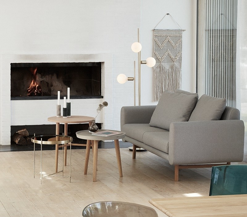 Скандинавский интерьер гостинной