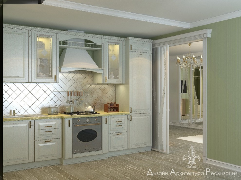 кухня гостиная квартира-студия жк Европейский