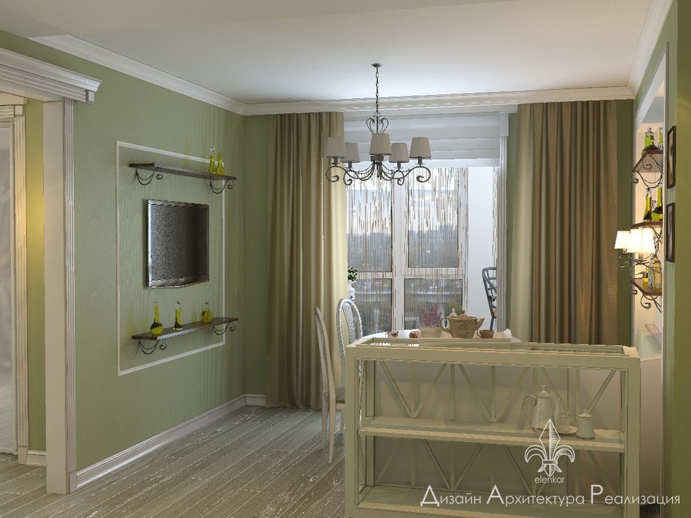 кухня гостиная квартира-студия жк Европейский