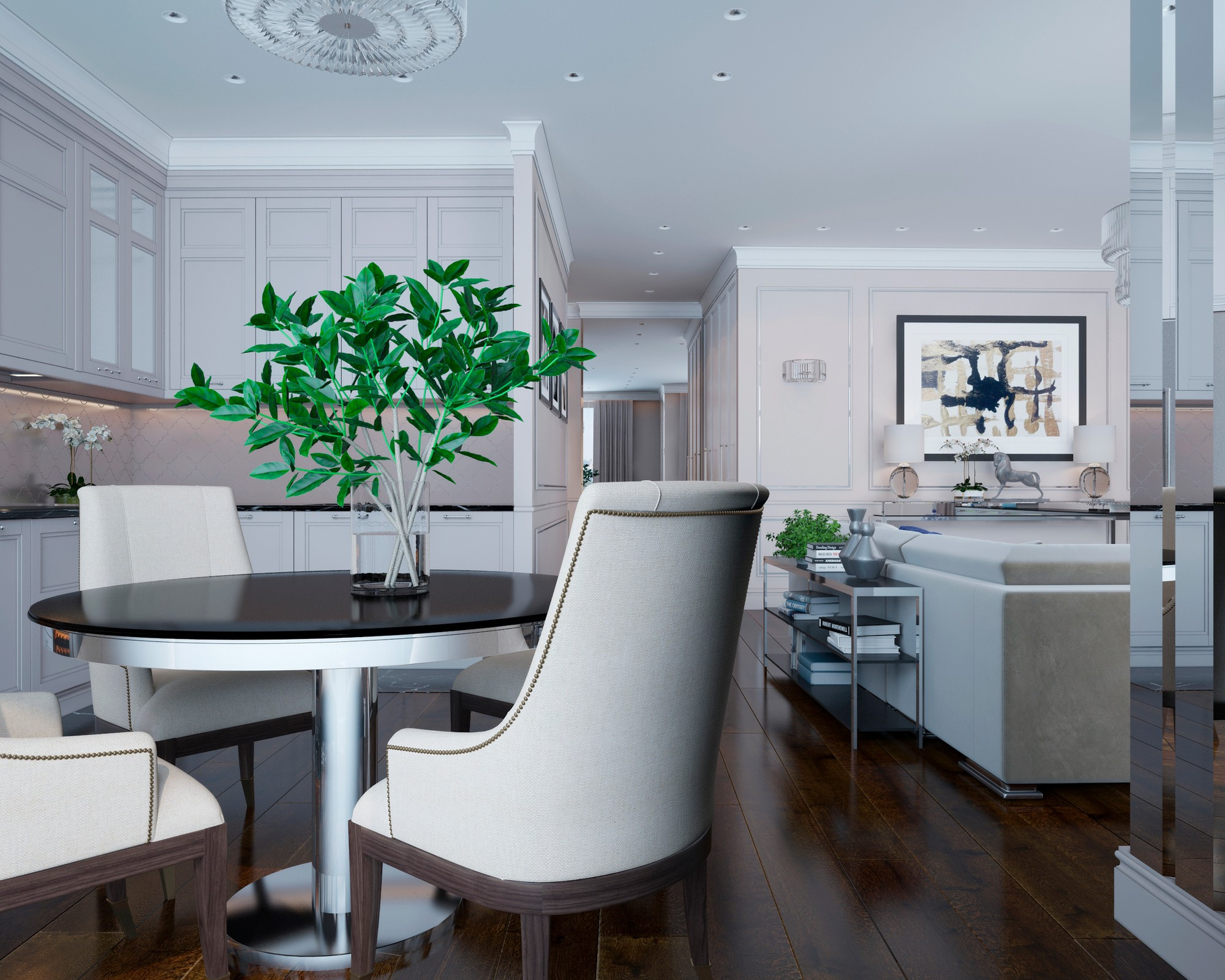 Сколково-Парк. Квартира современная классика. 145 кв.м.