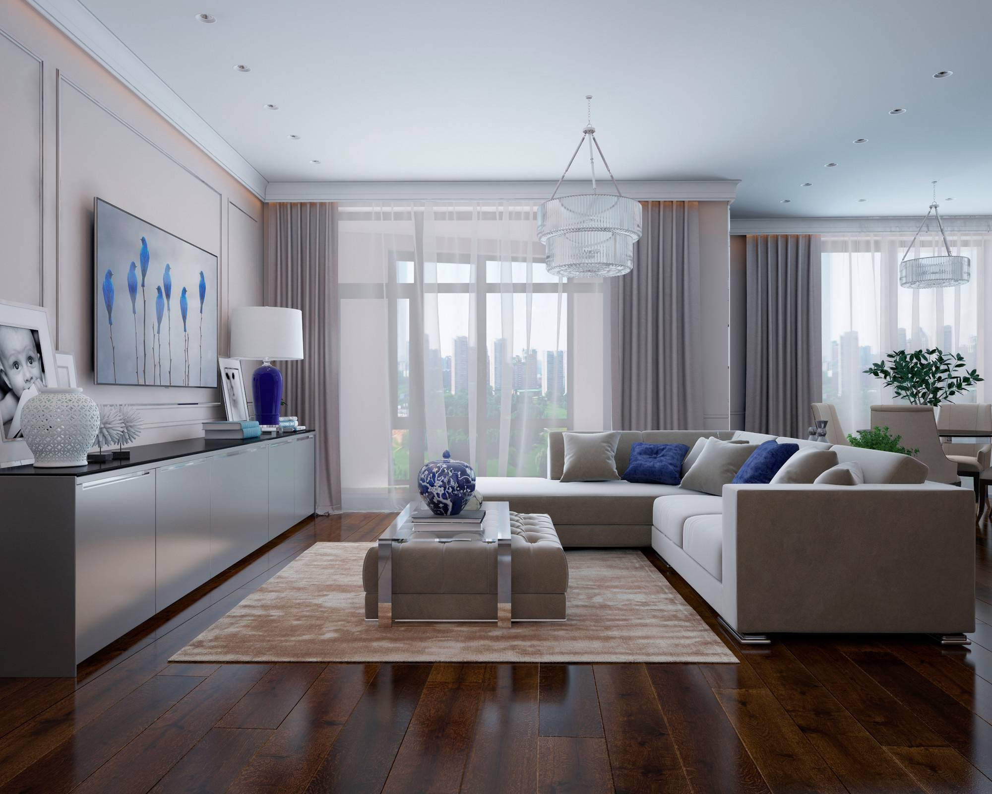 Сколково-Парк. Квартира современная классика. 145 кв.м.