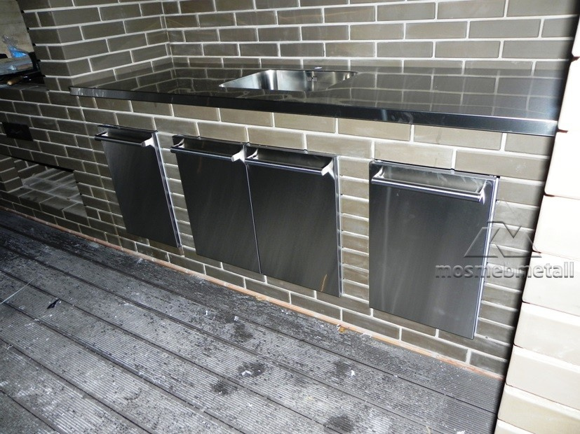 Фасады, ящики из нержавеющей стали