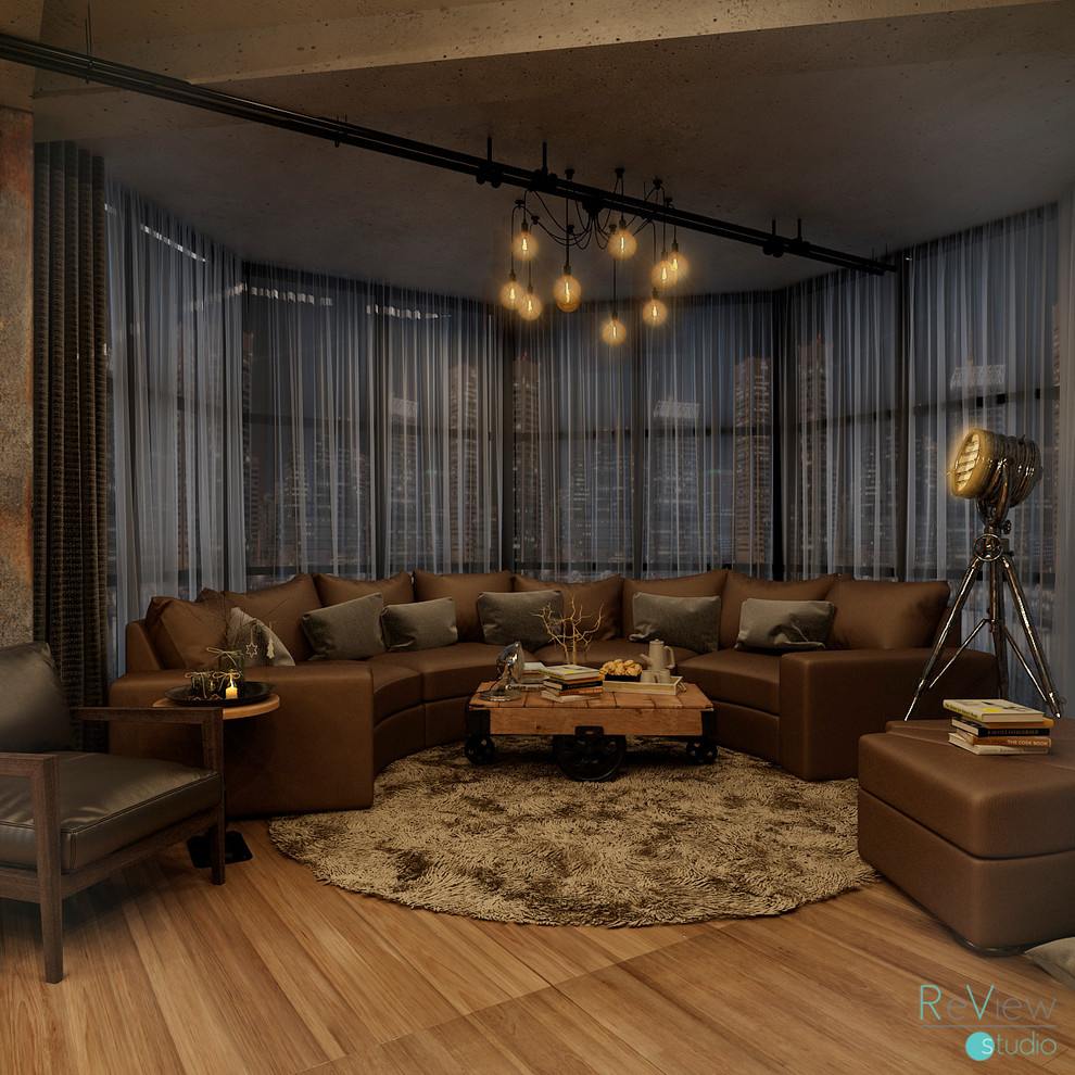 Гостиная трехкомнатной квартиры в г. Ессентуки