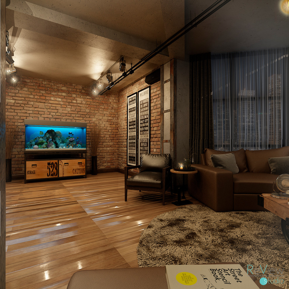 Гостиная трехкомнатной квартиры в г. Ессентуки