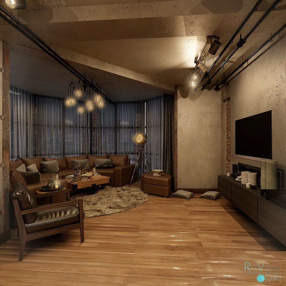 Гостиная трехкомнатной квартиры в г. Ессентуки