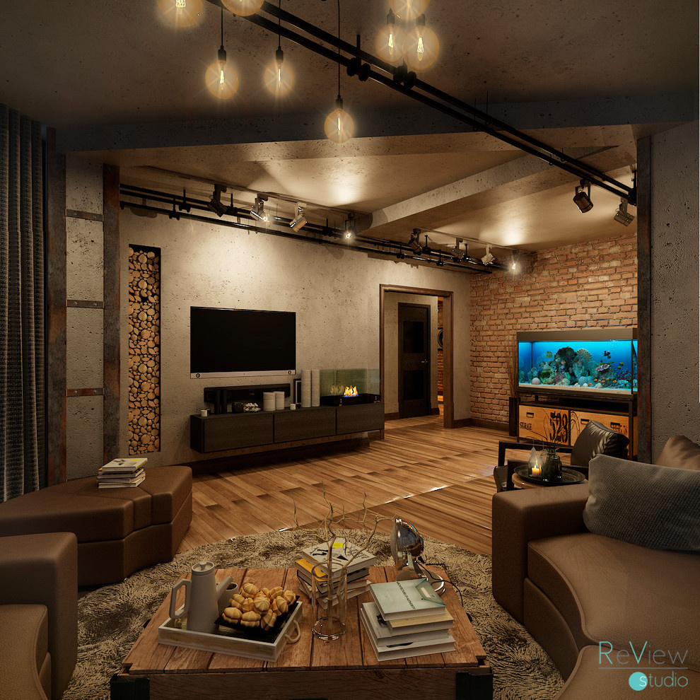 Гостиная трехкомнатной квартиры в г. Ессентуки