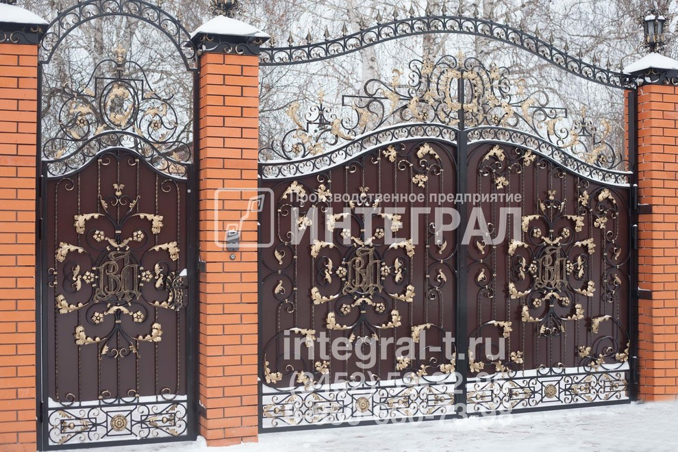 Кованые ворота от предприятия Интеграл
