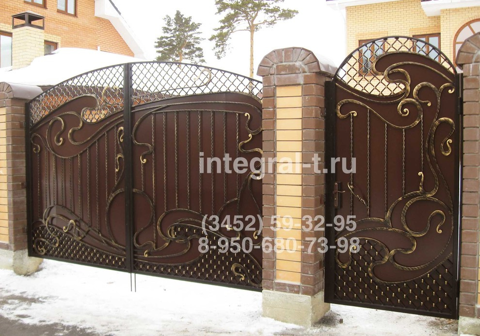 Кованые ворота от предприятия Интеграл