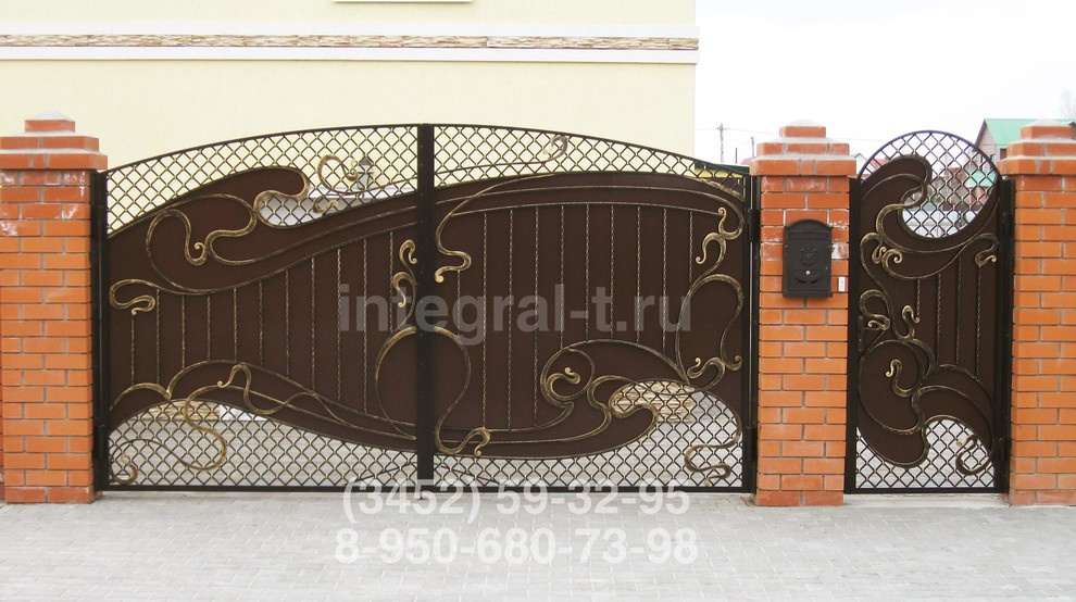 Кованые ворота от предприятия Интеграл