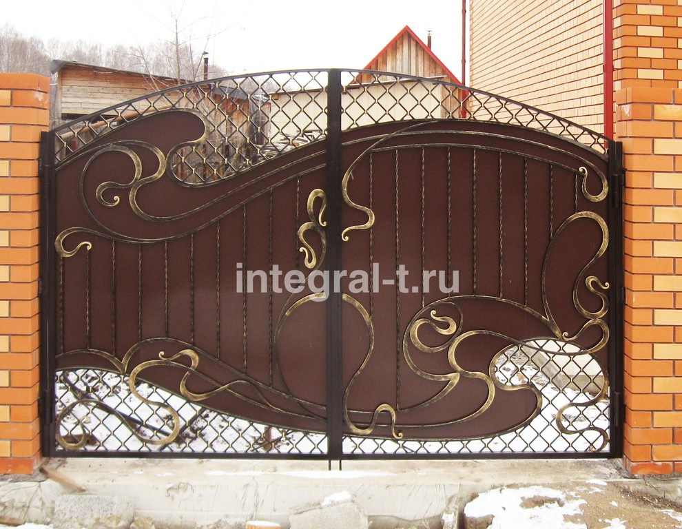 Кованые ворота от предприятия Интеграл