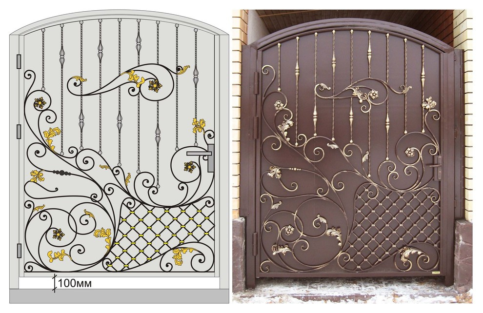 Кованые ворота от предприятия Интеграл