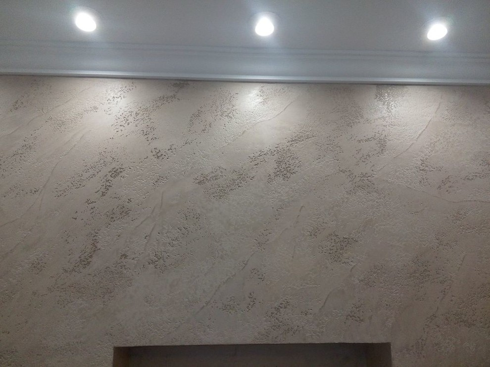 Обложка проекта: Оформление камина декоративной штукатуркой