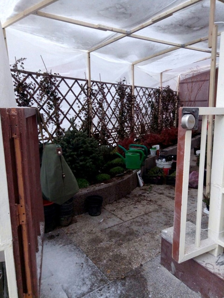 Ландшафтный дизайн приквартирного участка на Проспекте Мира