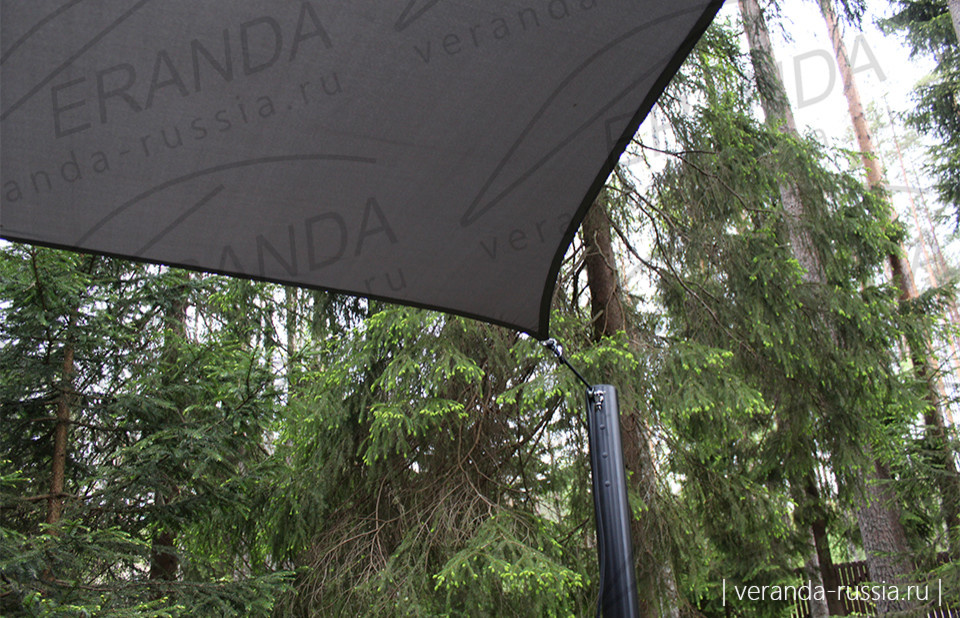 Теневые паруса для зоны отдыха на загородном участке