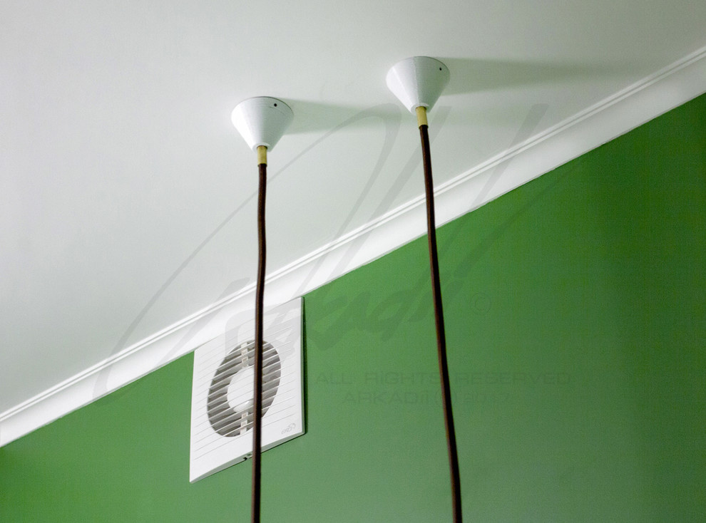 Ванная в зеленых тонах