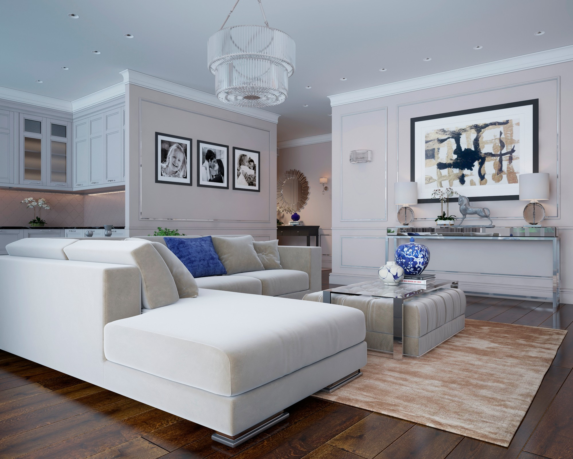 Сколково-Парк. Квартира современная классика. 145 кв.м.